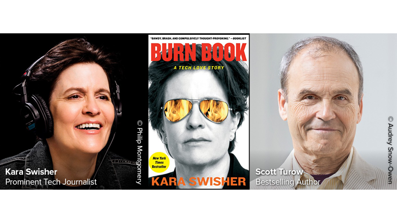 Tech Journalist Kara Swisher with Author Scott Turow