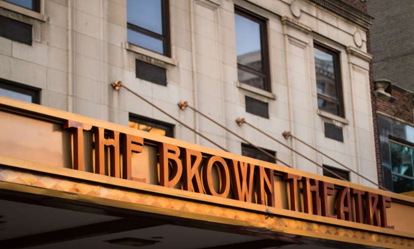 Brown Theatre marquee